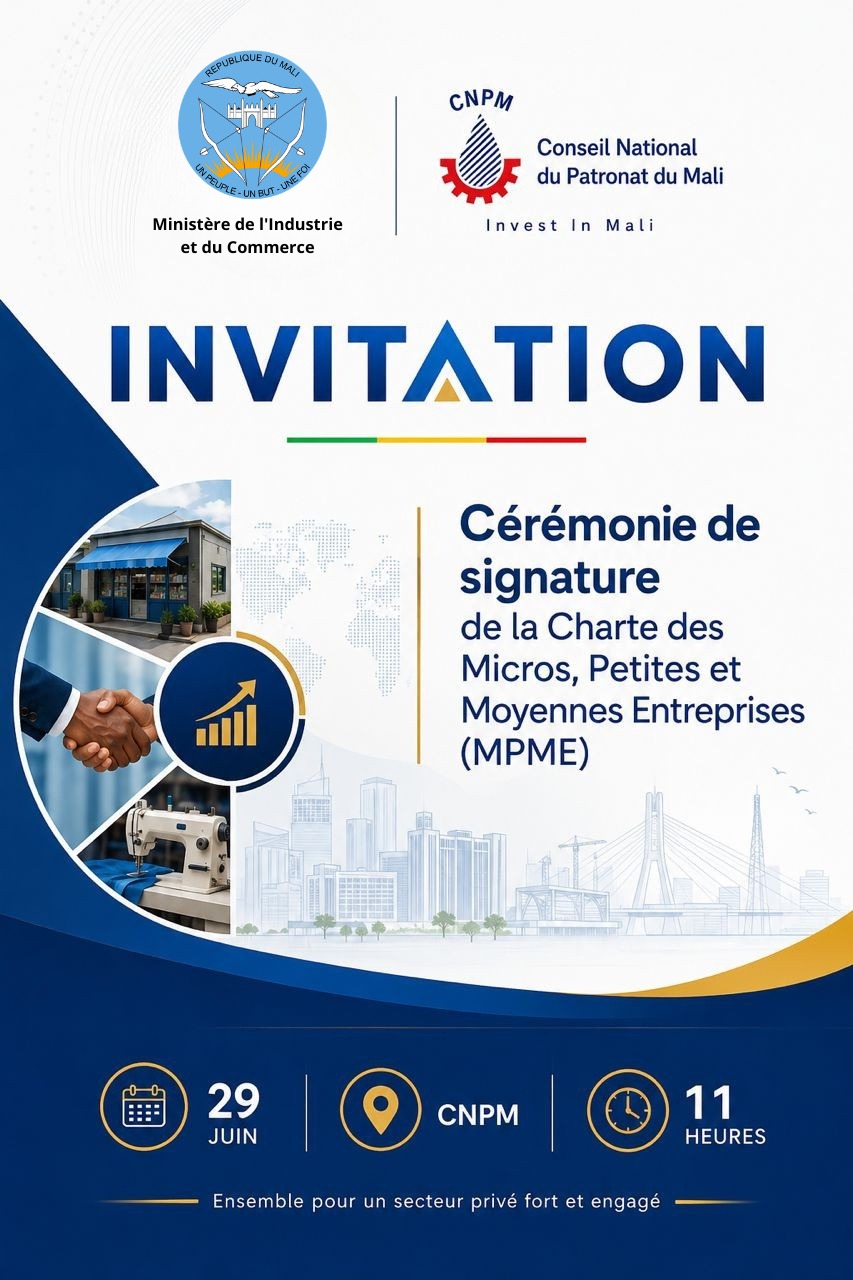 Signature de la Charte des MPME