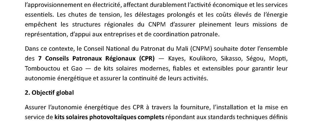 TDR Fourniture et Installation Kits Solaire CPR